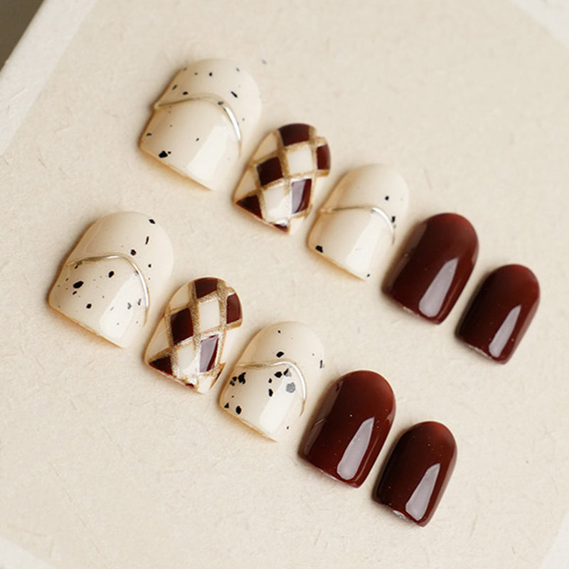Vintage Fashion Press on Nails
