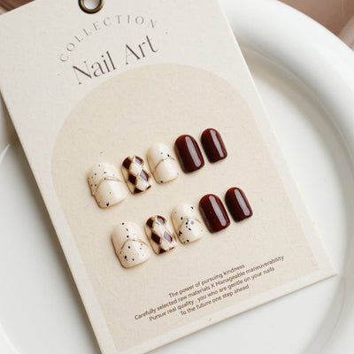 Vintage Fashion Press on Nails