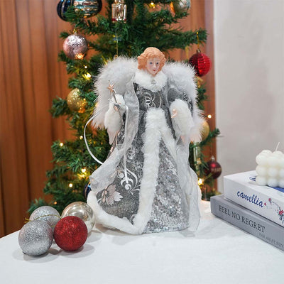 Angel Christmas Tree Topper Decoration 30cm