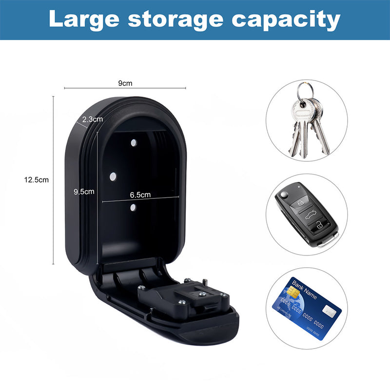 Key Safe Wall Mounted 4 Digit Combination Key Lock Box
