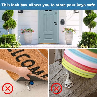 Key Safe Wall Mounted 4 Digit Combination Key Lock Box