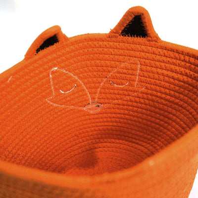 Animal Storage Cotton Foldable Organizer Basket Unicorn & Fox