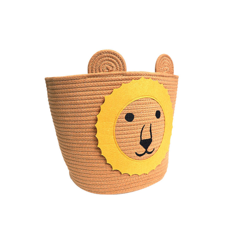 Large Animal Storage Cotton Foldable Organizer Basket Lion 30cmx30cmx30cm