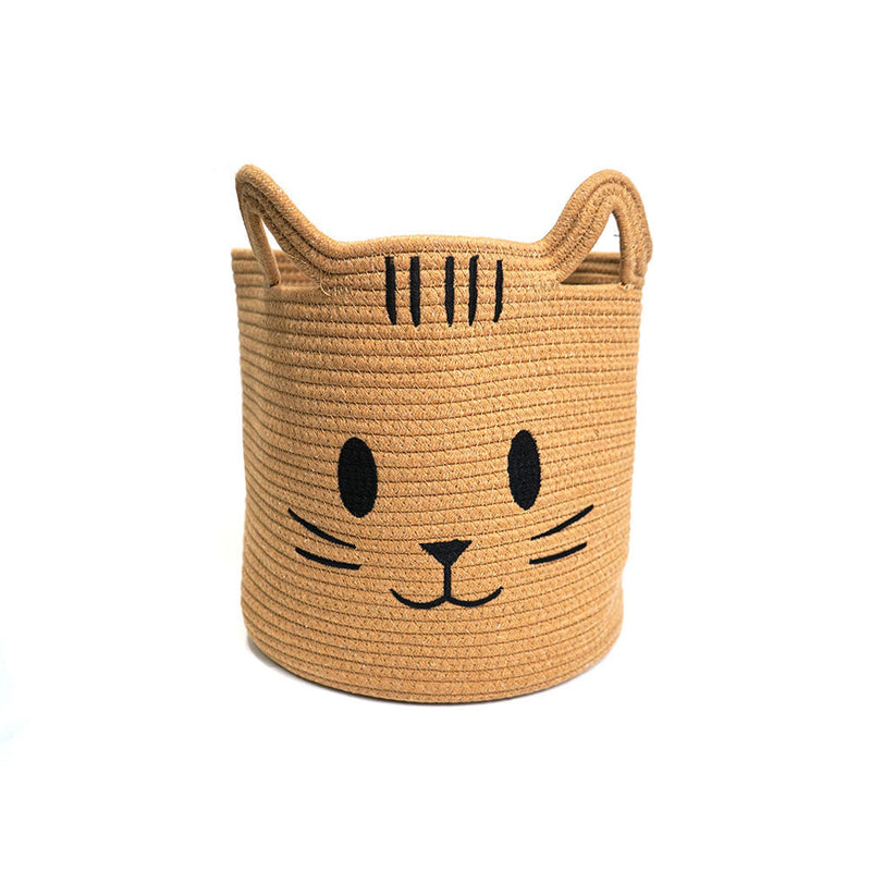 Large Animal Storage Cotton Foldable Organizer Basket Cat 30cmx30cmx30cm