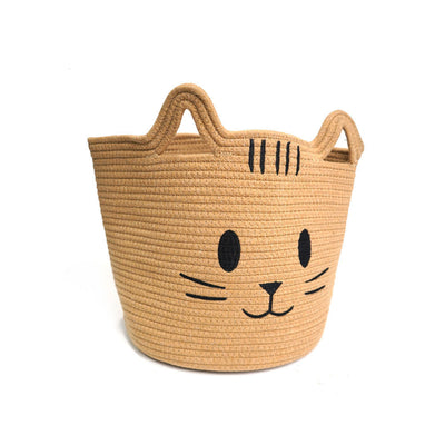 Large Animal Storage Cotton Foldable Organizer Basket Cat 30cmx30cmx30cm