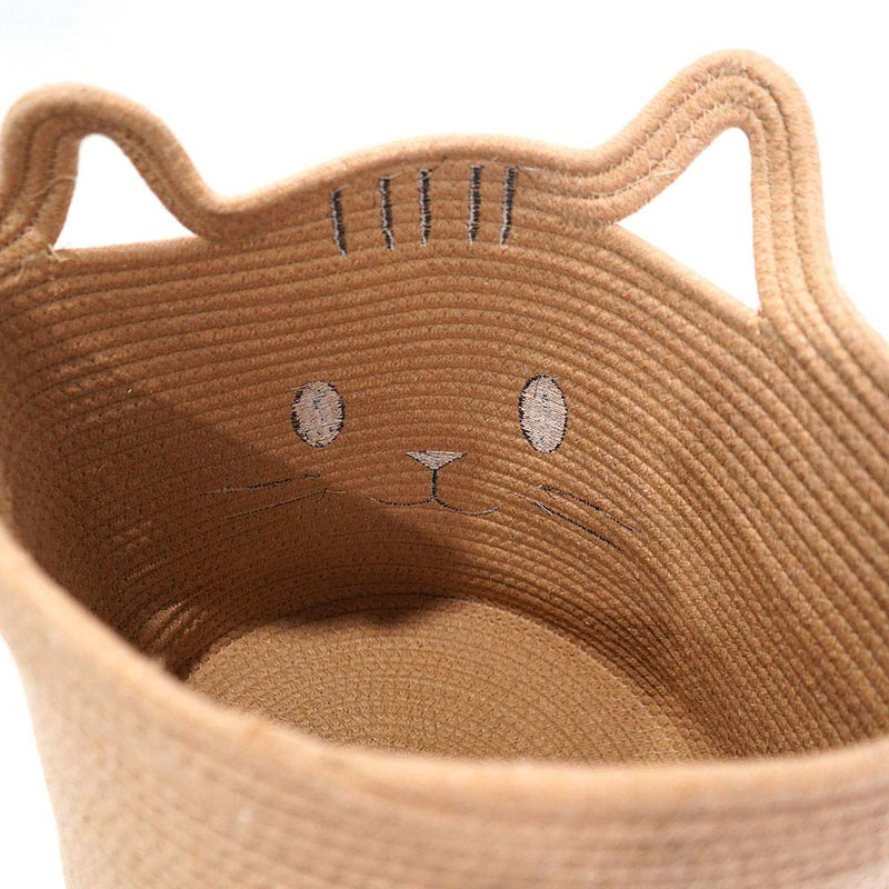 Large Animal Storage Cotton Foldable Organizer Basket Cat 30cmx30cmx30cm