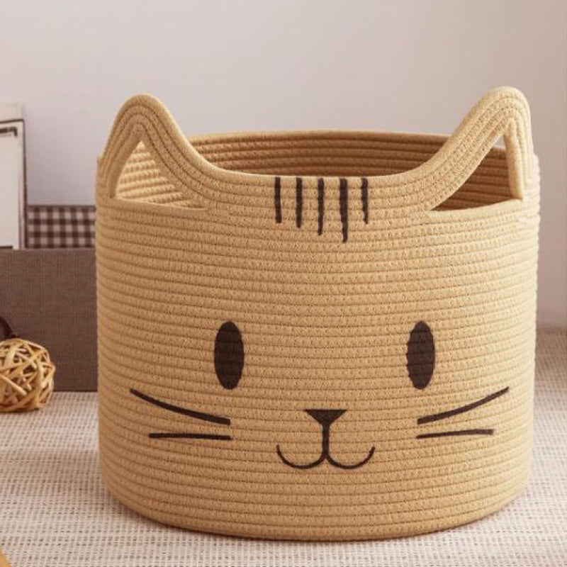 Large Animal Storage Cotton Foldable Organizer Basket Cat 30cmx30cmx30cm