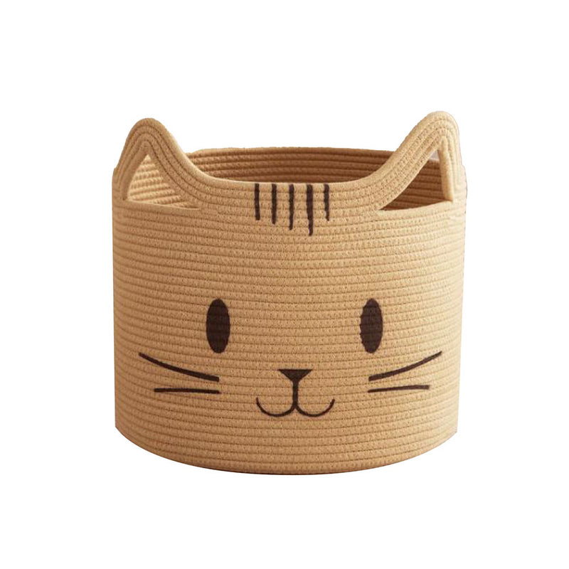Large Animal Storage Cotton Foldable Organizer Basket Cat 30cmx30cmx30cm
