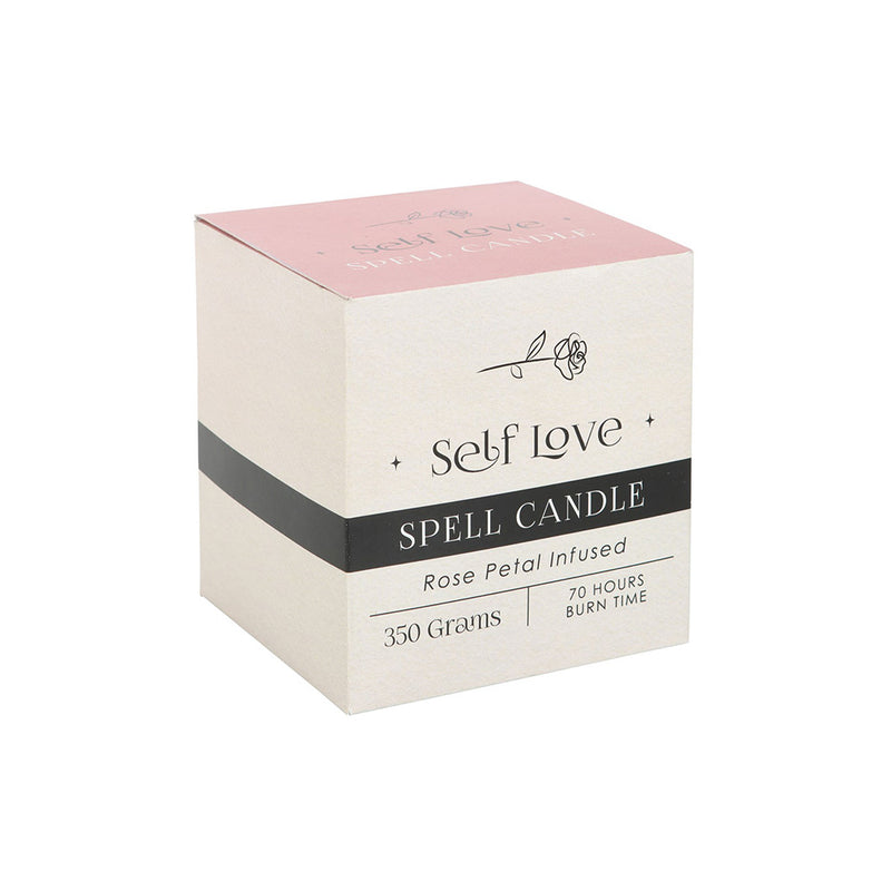 Rose Petal Infused Self Love Spell Jar Candle