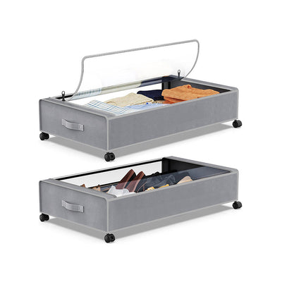 Canvas Dust-proof Storage Box with wheels
