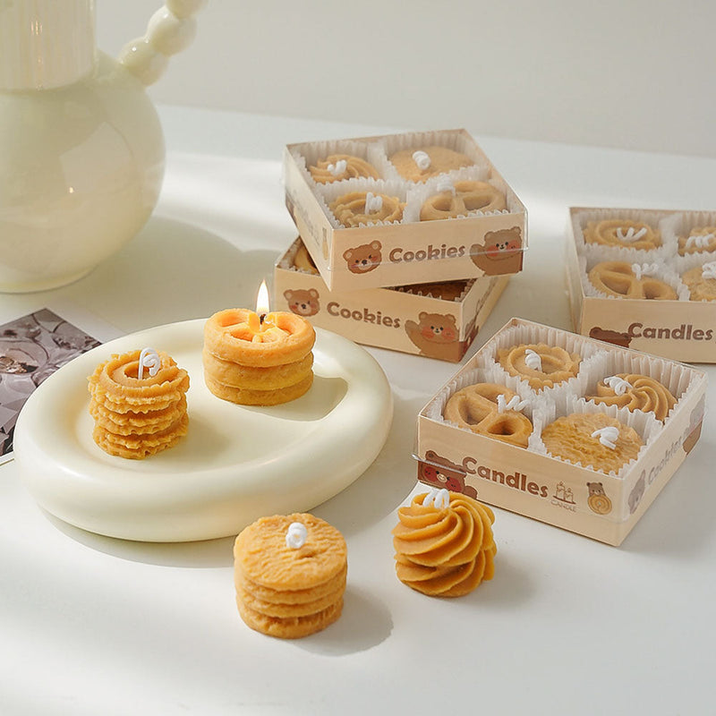 Cookies Shaped Wax Melts 8PC Coffee and milk Scent