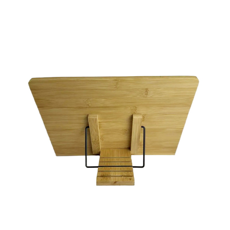 Bamboo Cookbook & Tablet Reading Holder Book Stand