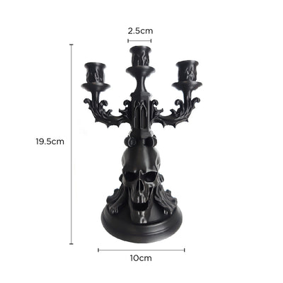 Gothic Decor Candle Holder with 3 Arms ¨C Halloween Haunted Decor