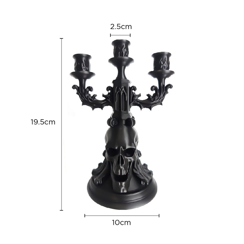 Gothic Decor Candle Holder with 3 Arms ¨C Halloween Haunted Decor