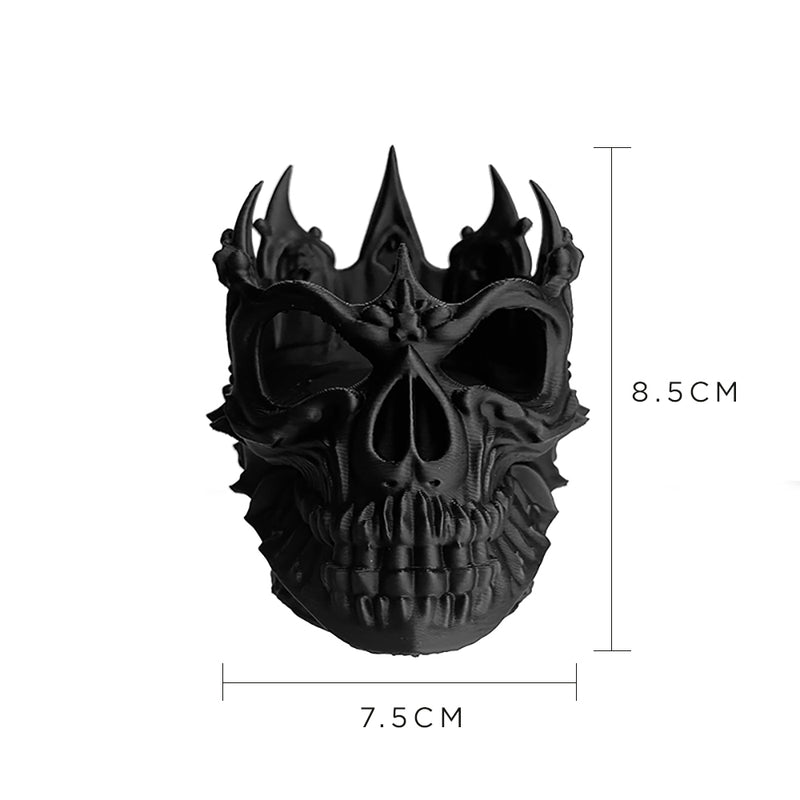 3D Tealight Decor Crown Skull Candle Holder