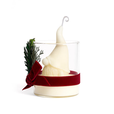 Christmas Scented Glass Jar Candle 120g Festive Tree & Gonk Design