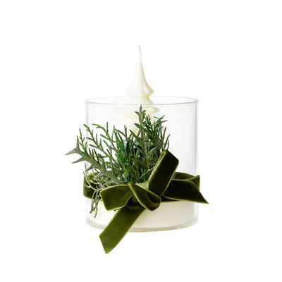 Christmas Scented Glass Jar Candle 120g Festive Tree & Gonk Design