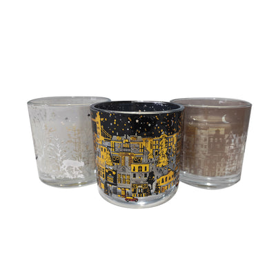 Creative Luminous Cup Festive Scented Glass Jar Candle