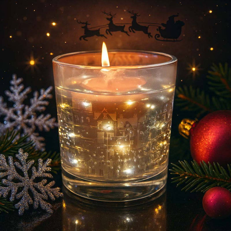 Creative Luminous Cup Festive Scented Glass Jar Candle