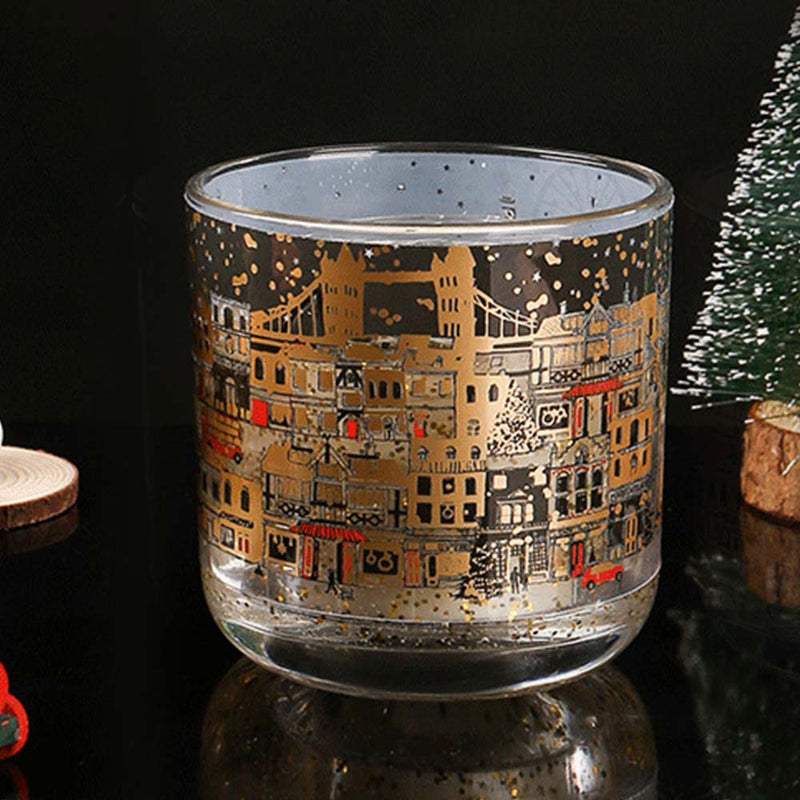 Creative Luminous Cup Festive Scented Glass Jar Candle
