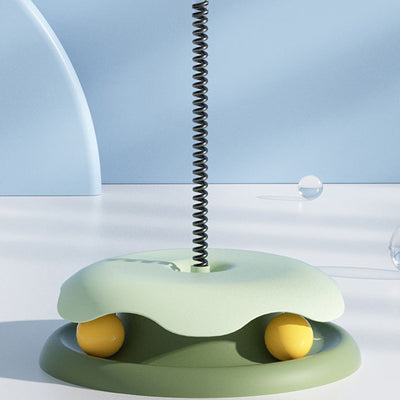 Cat Leakage Turntable Slow Eating Feeder - Ball Track Cat Toy