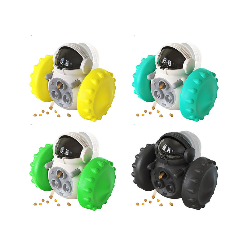 Pet Feeder Interactive Food Dispenser Self-Balancing Robot Treat Toy