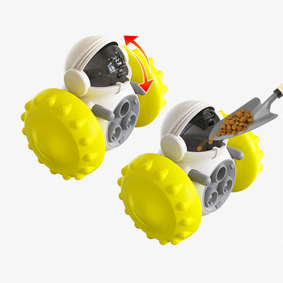 Pet Feeder Interactive Food Dispenser Self-Balancing Robot Treat Toy