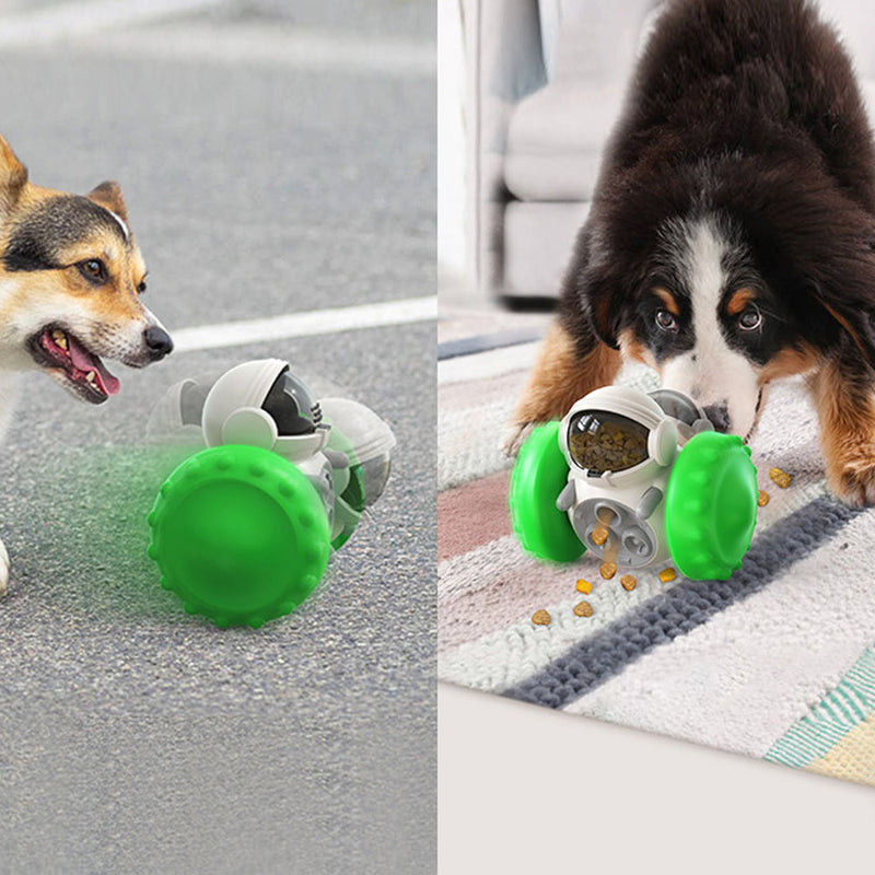 Pet Feeder Interactive Food Dispenser Self-Balancing Robot Treat Toy