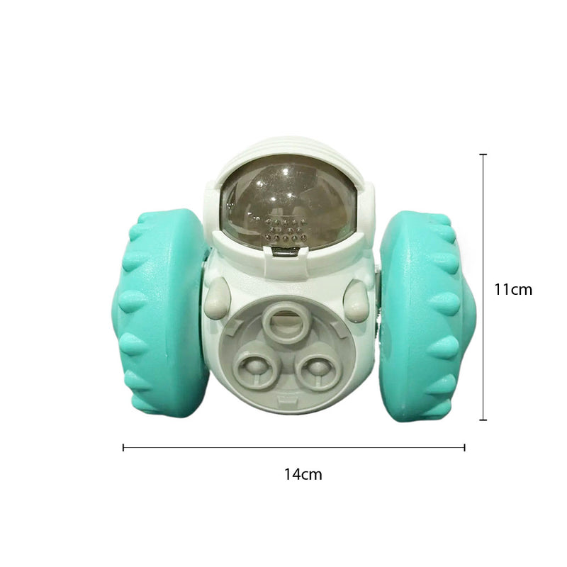 Pet Feeder Interactive Food Dispenser Self-Balancing Robot Treat Toy