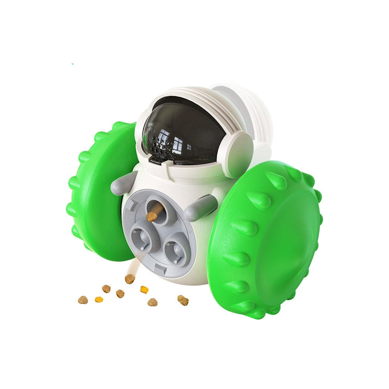 Pet Feeder Interactive Food Dispenser Self-Balancing Robot Treat Toy