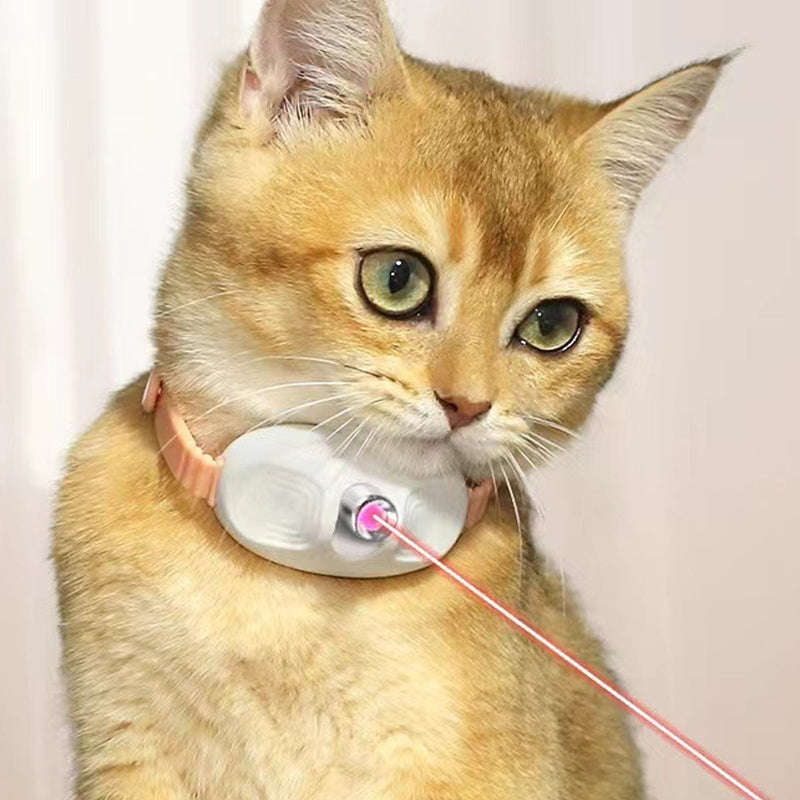 Laser Tease Collar for Pet with Interactive LED Light