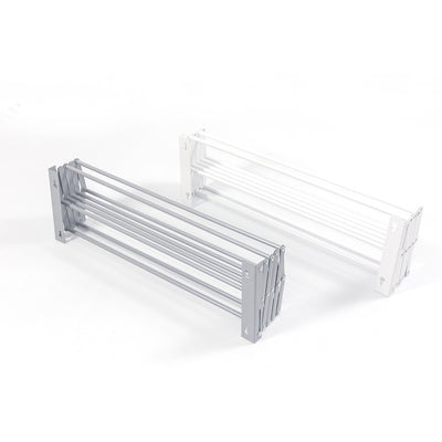 Stainless Steel Wall Hanging Folding Clothing Airer Drying Rack - Grey