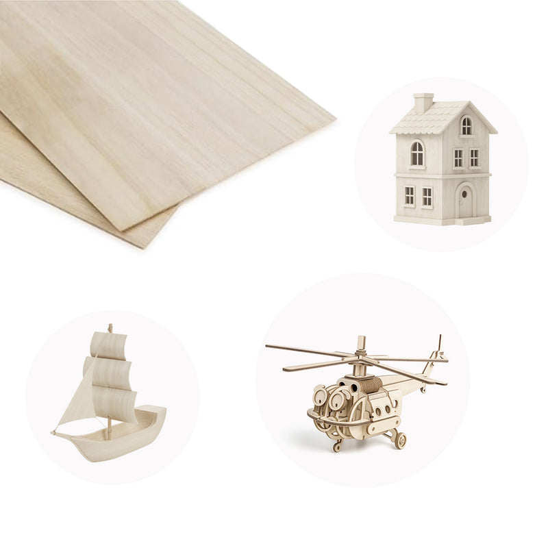 Basswood Sheets 300x300mm for DIY & Crafts