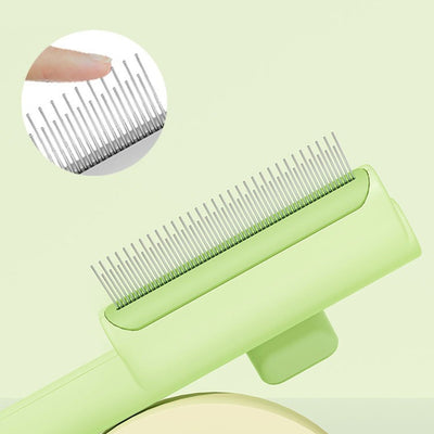 Pet Self-cleaning One-click Hair Comb