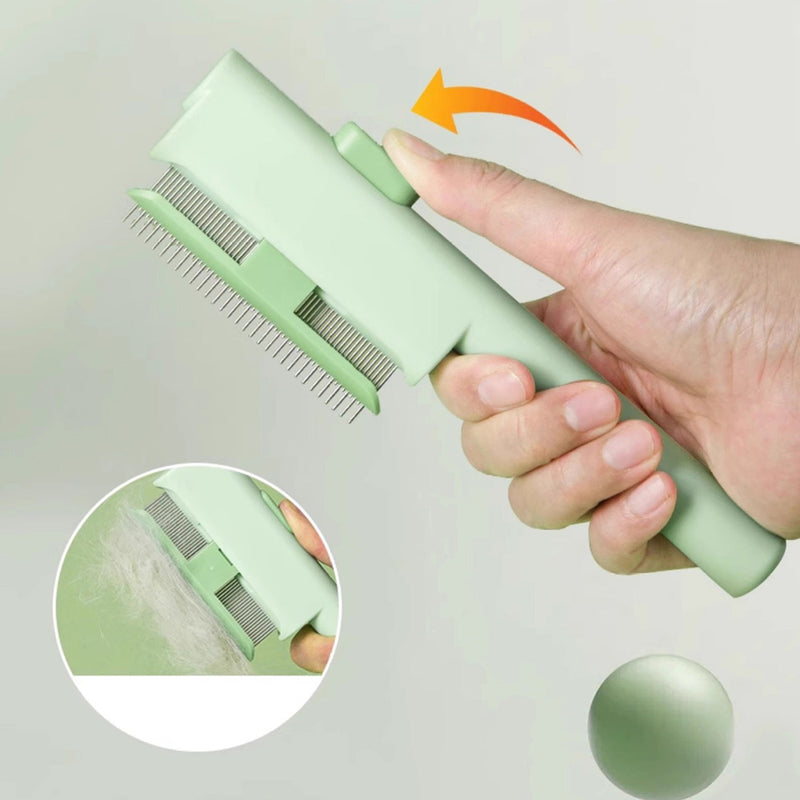 Pet Self-cleaning One-click Hair Comb