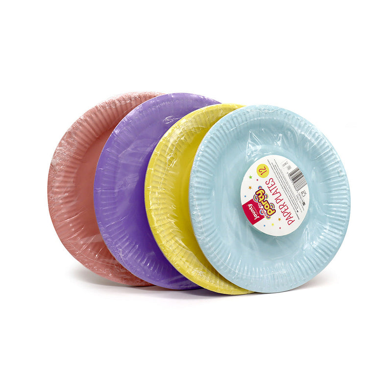 Pastel Paper Plates 12PK