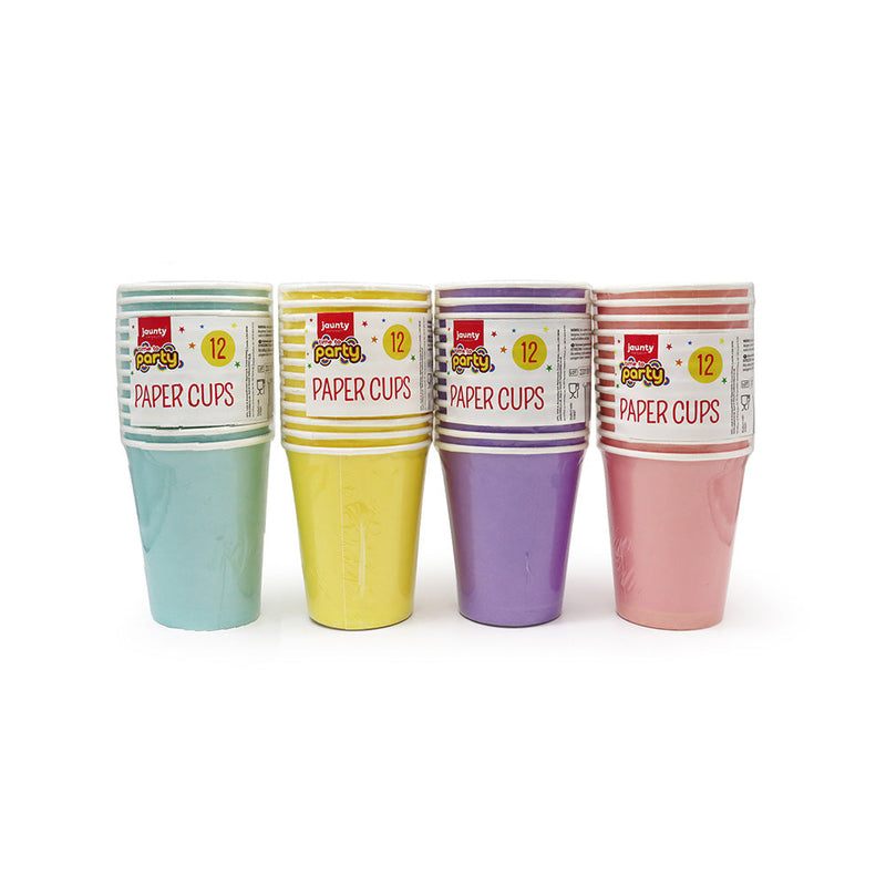 Pastel Paper Cups 12PK