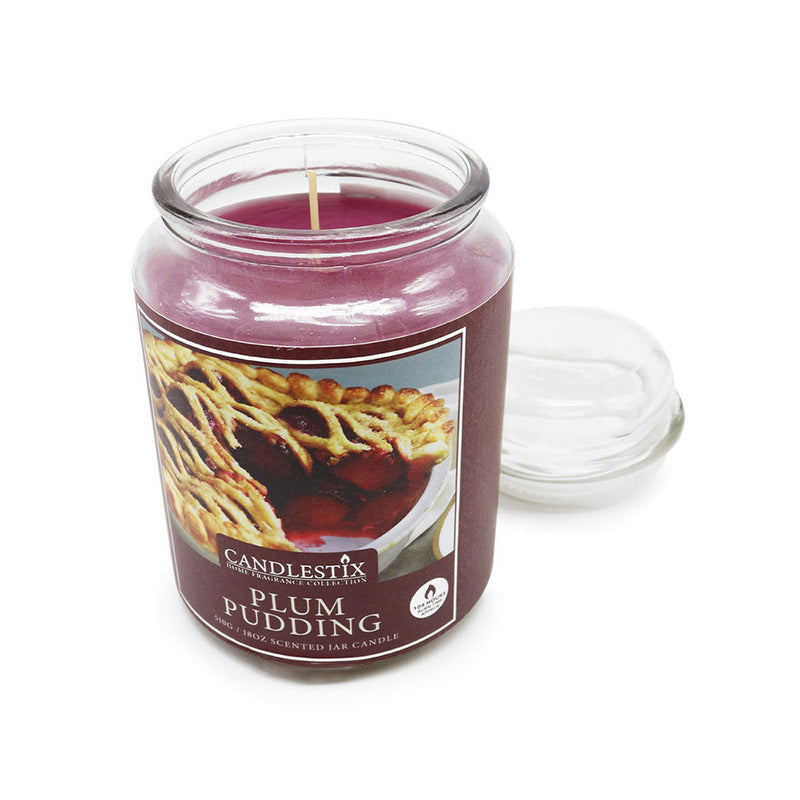 18Oz Scented Jar Candle Plum Pudding