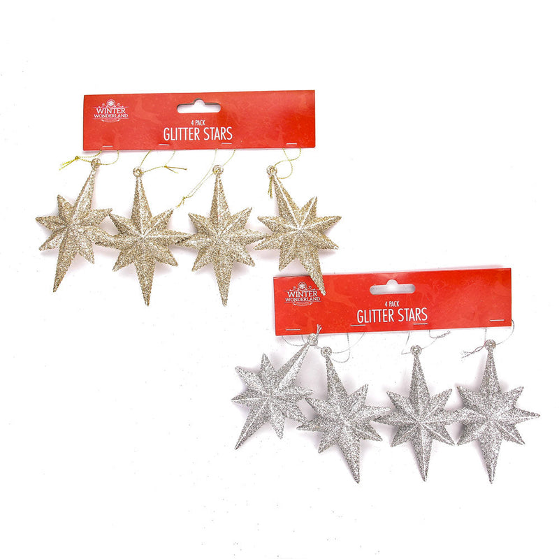 Glitter Stars 4PK