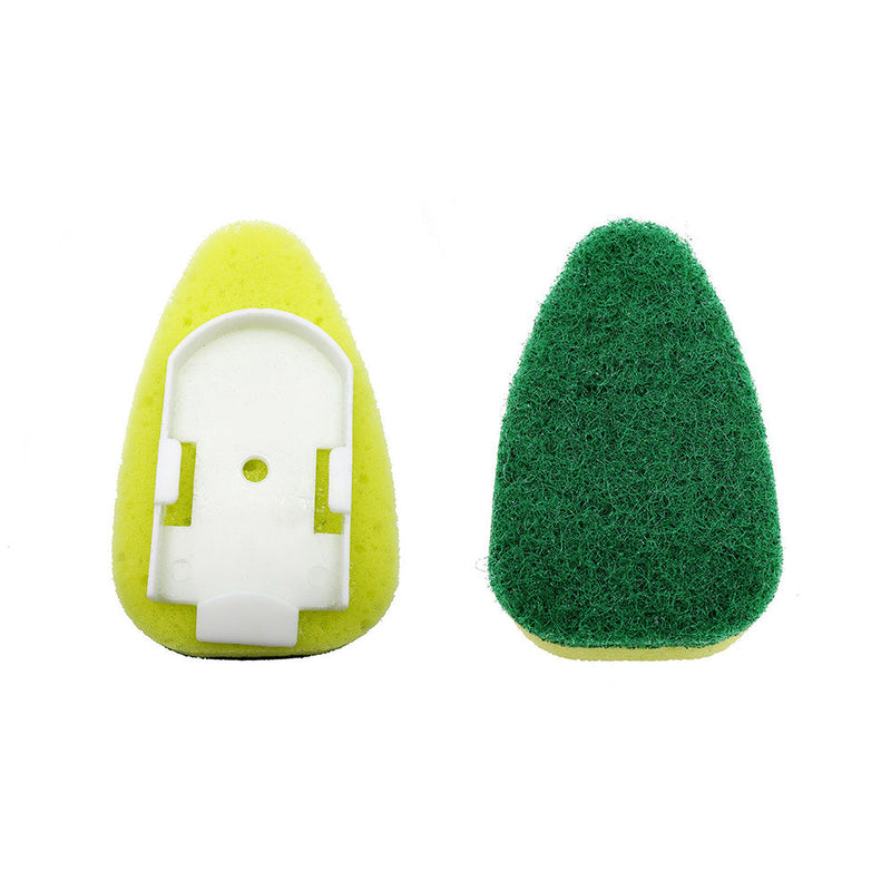 Redillable Sponge Scourer Dish Brush + Extra Head