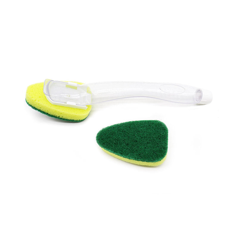 Redillable Sponge Scourer Dish Brush + Extra Head