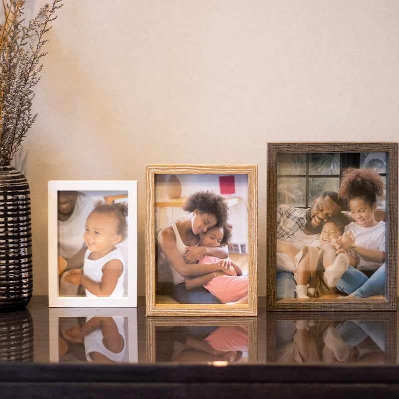 3 Wooden Photo Frames