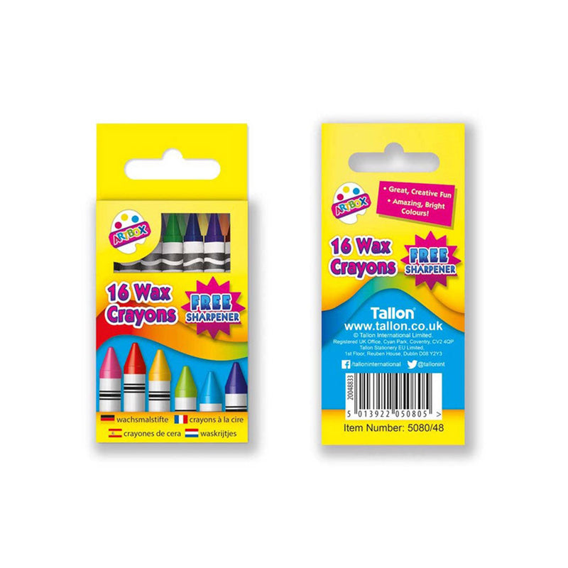 16 Wax Crayons