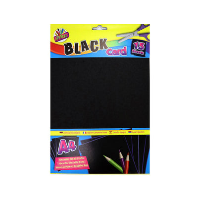 A4 Black ActIvity Card 15 Sheets