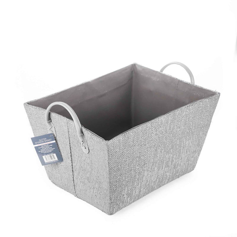 Lurex Basket-Grey 40x31.5CM