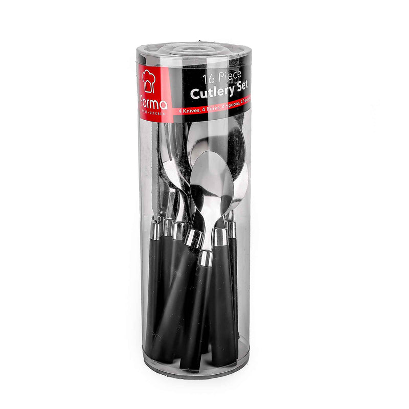 Cutlery Tube Flat Black 16PC