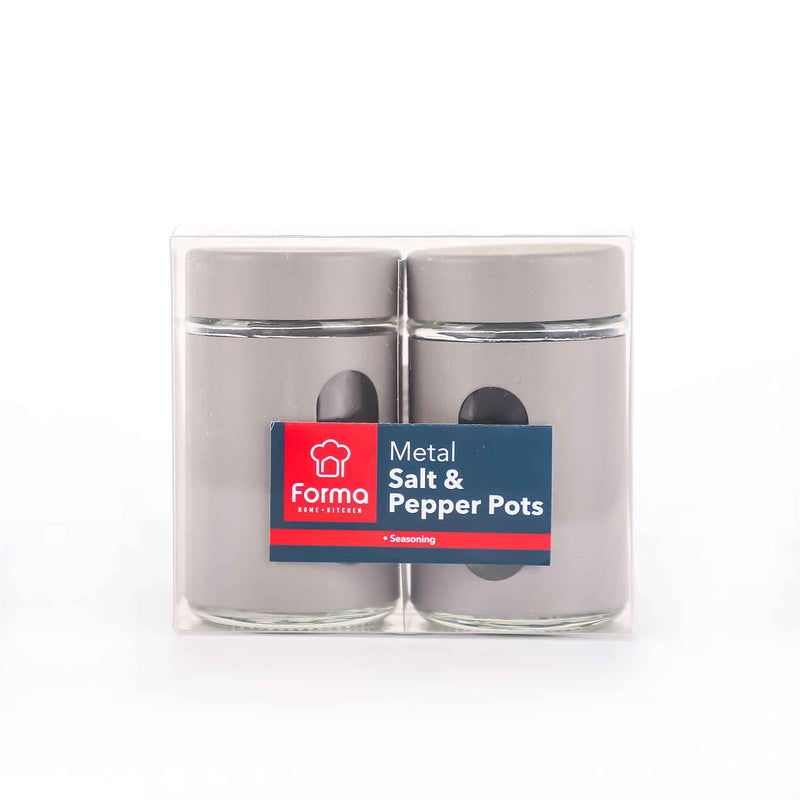 Metal Salt & Pepper Pots Assorted