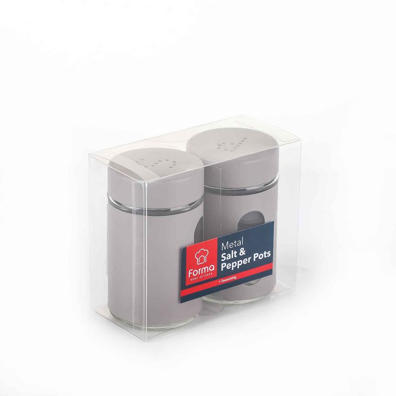 Metal Salt & Pepper Pots Assorted