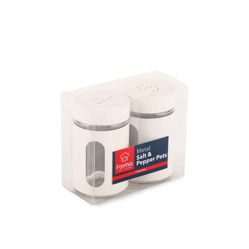 Metal Salt & Pepper Pots Assorted