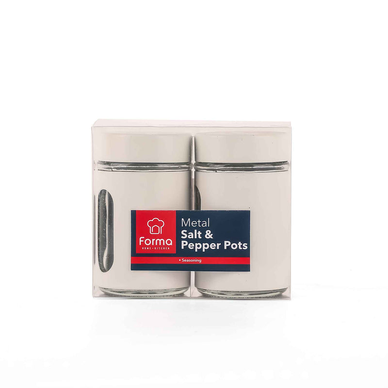 Metal Salt & Pepper Pots Assorted